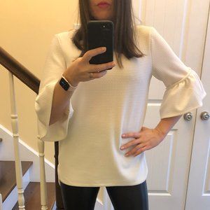 Cream Bell Sleeved Tunic